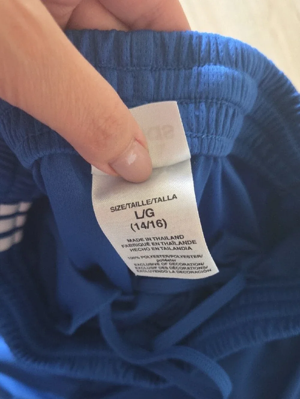 adidas, Nike, Puma Black, Grey, Blue Athletic Shorts with White Logo